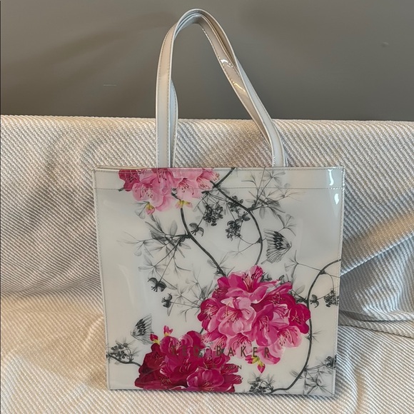 Ted Baker Pink and White Floral Tote - Picture 1 of 11
